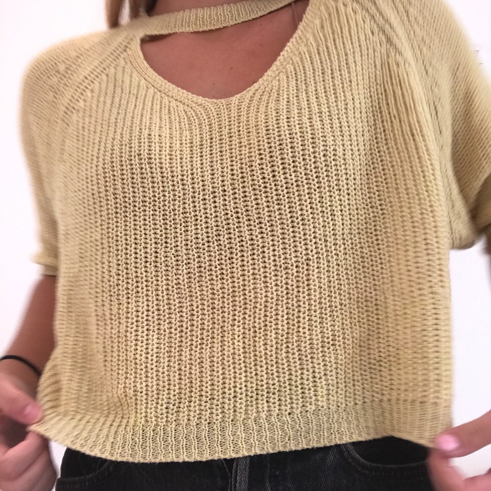 Woven Heart knit sweater